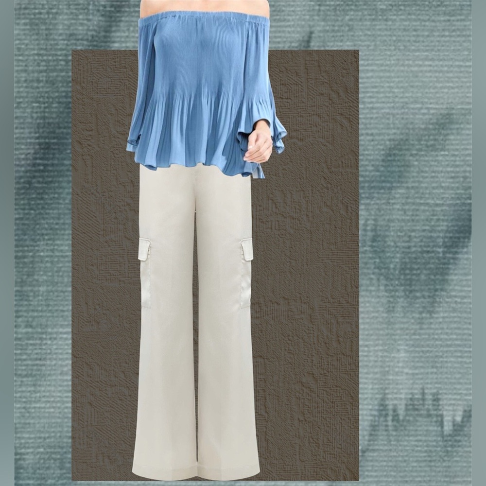 Pleated Off-the-shoulder Vince Camuto Blouse